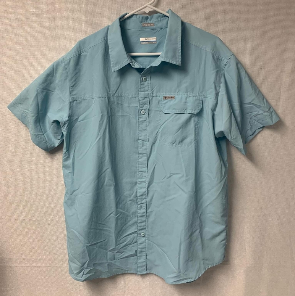 Mens Columbia regular fit button down